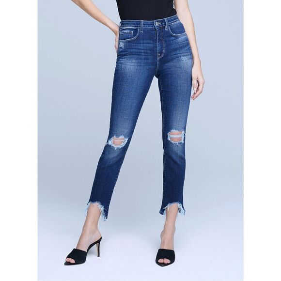 L’AGENCE | skinny high rise high line blue jeans 28 NWT - Picture 1 of 10
